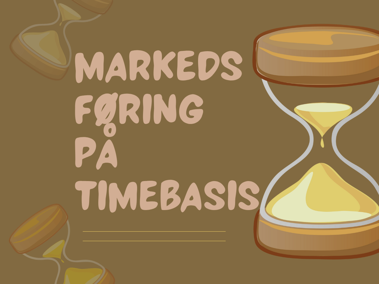 markedsføring på timebasis